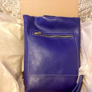 Portland Leather Laptop Backpack beautiful Violet